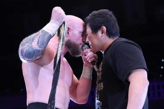 【新日本】ゲイブ・キッドが海野翔太返り討ちでＧＬＯＢＡＬ王座Ｖ２　タイチを１１・３広島で迎撃へ「来いよ、オッサン」