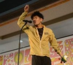 【福岡ボート・ＧⅠチャンピオンＣ】重木輝彦　開幕セレモニー恒例のあいさつを披露「福岡のみなさん、ナマステ～」