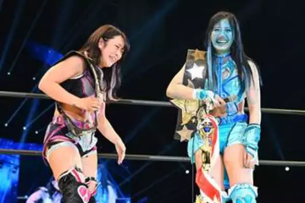 【スターダム】ＡＺＭ＆天咲光由　涙のゴッデス初戴冠「組んできたことは間違いじゃない」