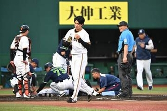 【巨人】危険球退場の西舘勇陽　頭部死球のヤクルト・松下歩叶に謝罪「すごい申し訳ない」