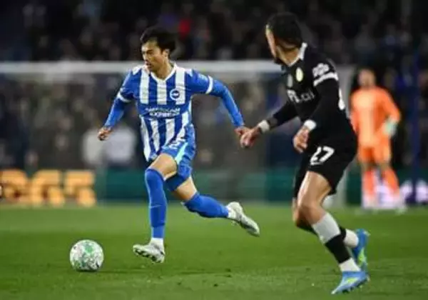 三笘薫　惜しくも外れた圧巻ボレーに絶賛の声「プレミア屈指のクオリティー」「神ボレー」