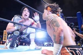 【新日本】YOH　ロビー・イーグルスを〝妙技〟丸め込みでJr.王座Ｖ４「俺の勝ちだ、馬鹿野郎！」