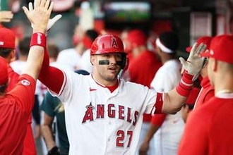 【ＭＬＢ】エンゼルス・トラウト争奪説にクギ　フィリーズでも動けぬ約237億円契約と拒否権＝米報道
