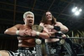 【新日本】IWGPタッグ王者のK.O.Bが4・25広島でＶ６戦　毘沙門 vs オーカーン＆HENAREの勝者と