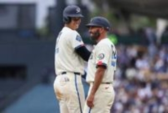 【ドジャース】大谷翔平　出塁するたびに鈴木誠也と〝遠距離イチャイチャ〟「顔そむけましたね」