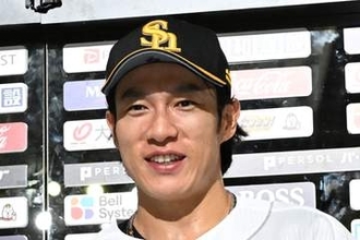 【ソフトバンク】５戦４発の柳田悠岐　これぞ大砲「バットの先」でスタンド中段へパワフル弾