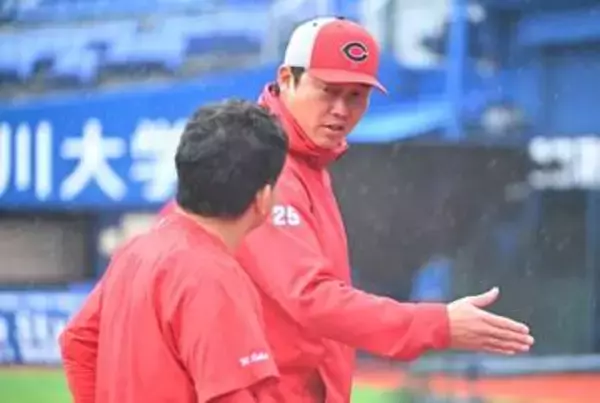 【広島】雨天中止で新井貴浩監督がローテ変更　岡本駿を臨時リリーフ登板させ再び先発に