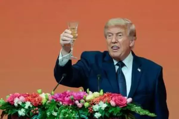 〝飲酒ＮＧ〟トランプ大統領がワインを口に… 中国晩さん会のワンシーンが物議