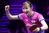 「【卓球】早田ひなが８強入り　修正力の高さで快勝　次戦は世界４位の蒯曼「次の壁を破るために…」」の画像1