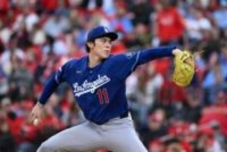 【ドジャース】佐々木朗希は６回３失点 ３四死球で降板　相手主砲に弾丸２ラン浴びる
