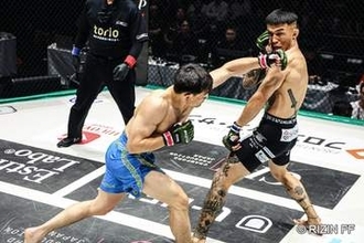 【ＲＩＺＩＮ】萩原京平をダウトベックが圧巻パウンドＫＯ　生観戦の平本蓮が反応