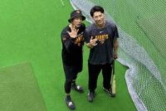 【巨人】支配下登録されたばかりの平山功太が休日返上で練習　地元・広島凱旋に笑顔