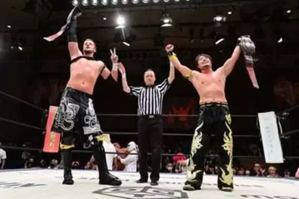【ＤＤＴ】ＨＡＲＡＳＨＩＭＡ＆クリスがＫＯ―Ｄタッグ奪取成功　イルシオンからの挑戦表明に「もちろんいいよ」