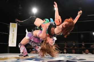 【ＷＡＶＥ】梅咲遥　最後の新宿フェイス大会でＶ２に成功「ＷＡＶＥのセンターとしてここに立てて良かった」