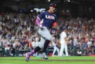 【ＷＢＣ】米国のジャッジが初打席で豪快２ラン　西武のＢタカハシの緩い球を左中間に突き刺す