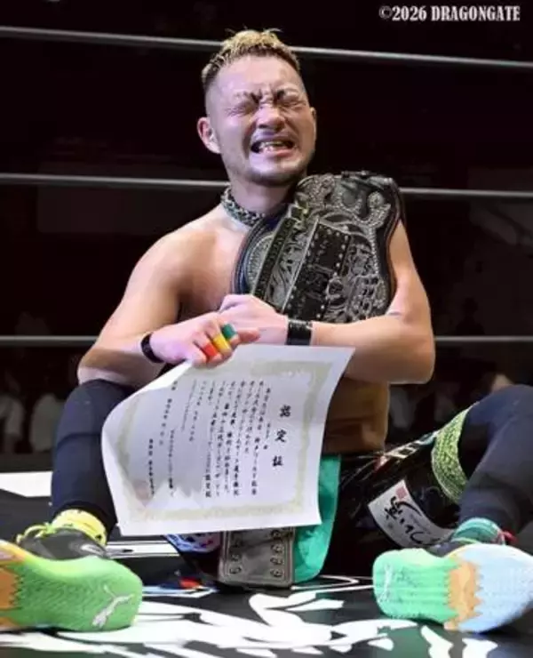 【ドラゴンゲート】Kzy　菊田円撃破でドリームゲート王座初戴冠！「こんな俺でも主役になることができるんだ」