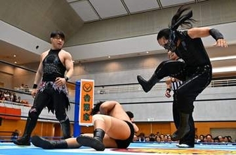 【新日本】DOUKI＆SHO　Jr.タッグ王者のデスペラード＆ミスティコを挑発「ベルトをかけるのが怖いんだろ」