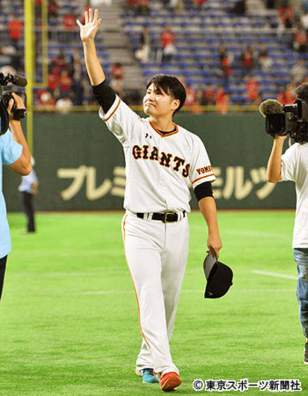杉内がファンにあいさつ 巨人で引退できることを誇りに思います 18年10月1日 エキサイトニュース