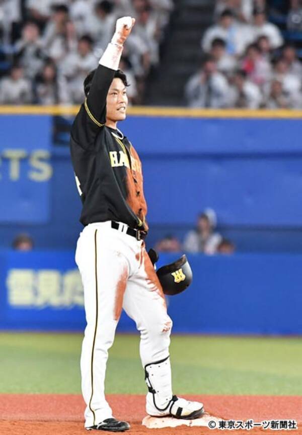 阪神 原口 大腸がんから復帰し代打で二塁打 19年6月4日 エキサイトニュース