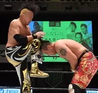 ノア ５８歳のｇｈｃ王者 武藤敬司がｖ２に成功 ｖ３戦は丸藤正道との天才対決へ 21年4月29日 エキサイトニュース