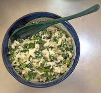 【ごく楽レシピ】「ネギ混ぜ混ぜ豆腐」水分を抜いてペースト状になるまで！