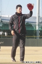虎ドラ１・大山悠輔　鳴尾浜で練習「緊張感がありました」