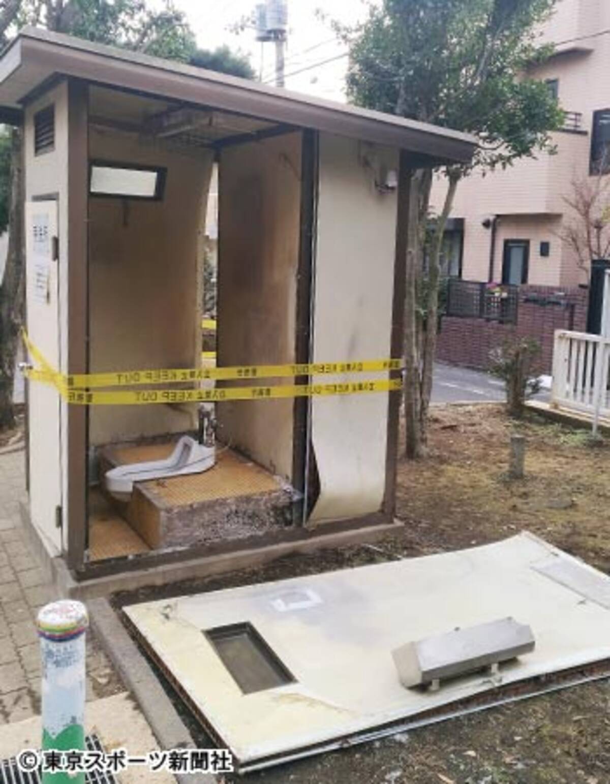 現場にガスボンベ 東京 世田谷の公園で公衆トイレ爆発 2018年2月1日 エキサイトニュース