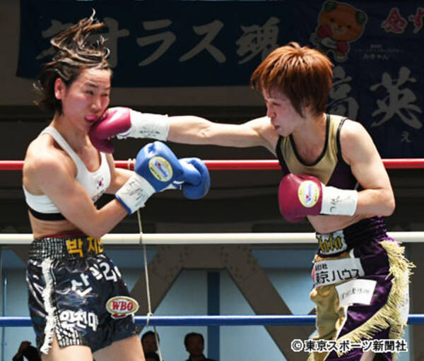 ボクシング女子ｗ世界戦 天海ツナミが２階級制覇 江畑佳代子は初防衛 18年3月8日 エキサイトニュース