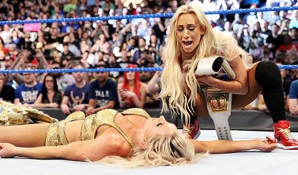 ｗｗｅ シャーロット失態 スマックダウン王座７秒陥落 18年4月12日 エキサイトニュース