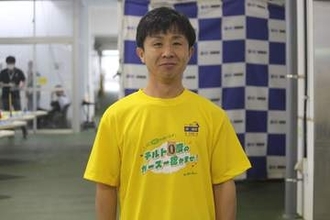 【浜名湖ボート・ＳＧオールスター】菅章哉がチルト３度から０度に方向転換　Ｔシャツも応急処置