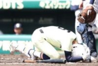 【センバツ】英明が春夏初８強　頭部死球でも難なく復帰した〝インケツ男〟の献身