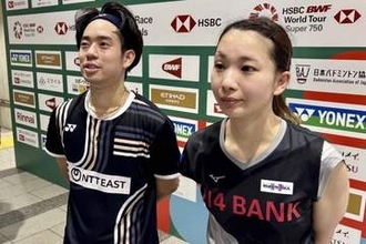 【バドミントン】松友美佐紀　緑川大輝と世界ランキング２位に挑むも敗退…急造ペア「良い時間になるように」