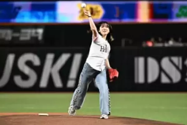 【ソフトバンク】女子ボクサー・鈴木なな子が始球式でノーバン投球「逆に緊張しないんだなと」