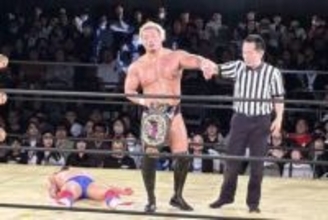 【アップタウン】GLEAT・田村ハヤト　佐々木幹矢をベアハッグ葬でUPTOWN王座Ｖ３