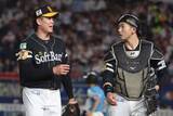 「【ソフトバンク】〝ＤｅＮＡバッテリー〟で初勝利＆Ｍ２１　上茶谷大河が語った山本祐大の「遊び心」」の画像1