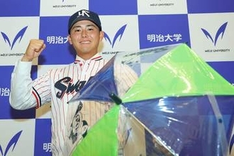 【ドラフト】明治大の〝忍者〟福原聖矢　燕３位指名「スワローズで正捕手張れるような選手に」