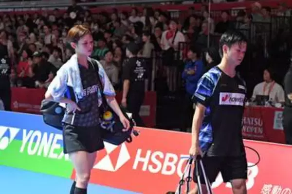 【バドミントン】ワタグチペアは２回戦敗退　田口真彩「見られている感じが強くて緊張した」