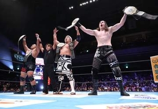 【新日本】Ｋ．Ｏ．ＢがコブとＮＥＶＥＲ６人王座奪取　ＩＷＧＰタッグ王座の挑戦者にＵＥ内で対立するオスプレイ＆カラム指名「クソハイにならんか？」