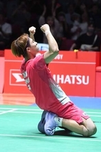 【バドミントン】奈良岡功大　大逆転でベスト８進出「自分のプレーを、しっかり諦めずに頑張りたい」