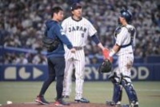 【侍ジャパン】巨人・大勢が９回に緊急降板　宮城好投＆佐藤輝の豪快弾で快勝も…また救援陣に不安