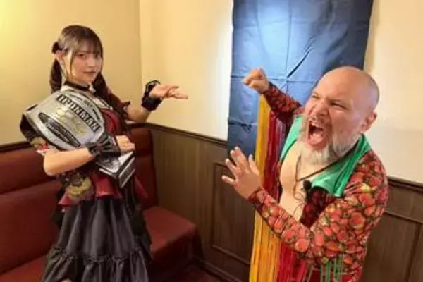 【DDT】王者・上坂すみれ　アントーニオ本多の襲撃を魔法で防ぐ「末広町から魔界に堕ちるのです」