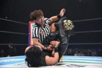 【新日本】タイガーマスク 16年ぶりJr.王座挑戦も…H.O.Tの無法ファイトに散る　後味の悪い決着に会場怒号