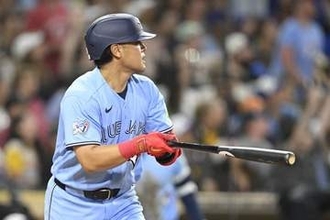 【ＭＬＢ】大谷の新人記録に並んだ岡本和真に公式サイト「なんて偉業だ」と驚がく「まだ球宴前なのに…」