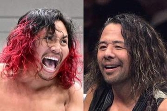 【ＷＷＥ】ＢＡＫＵＳＡＩ対ＭＦＴの再戦は不成立　ＫＹＯＫＩが盗んだ杖を中邑真輔が振り回し…