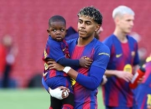 【北中米Ｗ杯】ラミン・ヤマル　３歳の弟ケイン君に大笑い「明日は〝舌を出すぞ〟と言われていた」