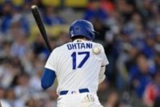 【ドジャース】大谷翔平　１打席目死球で日本選手最長の４７試合連続出塁