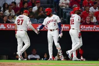 【ＭＬＢ】エンゼルス外野手の頭部に打球が直撃→バウンドしてサク越え本塁打　33年ぶり珍プレー