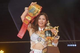 【マリーゴールド】青野未来　野崎渚下しワールド王座Ｖ６「メインができることは、当たり前じゃない」