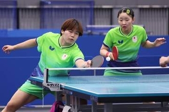 【卓球】男女団体決勝から一夜…張本美和、松島輝空組が午前１０時の試合で中国最強ペアに敗戦