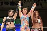 「【スターダム】フワちゃんが帰国初戦の６人タッグで勝利　海外遠征は「毎日、泣いてばっかでいました」」の画像1